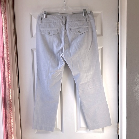 ECRU Women’s Cropped Cotton Blend Pants Light Gray Size 8 - Picture 11 of 14